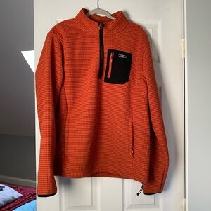RAINFOREST Men's Orange Zip-Up Sweater